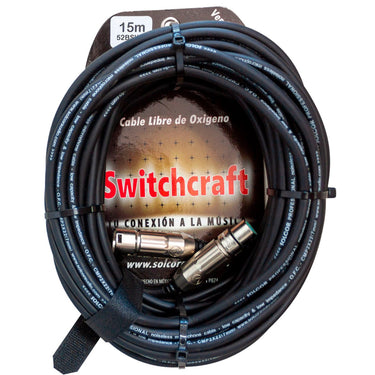 Cable Switchcraft P/Microfono Baja 15 Mts. 52bsw15
